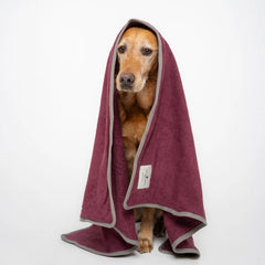 Dog Drying Towel - Burgundy