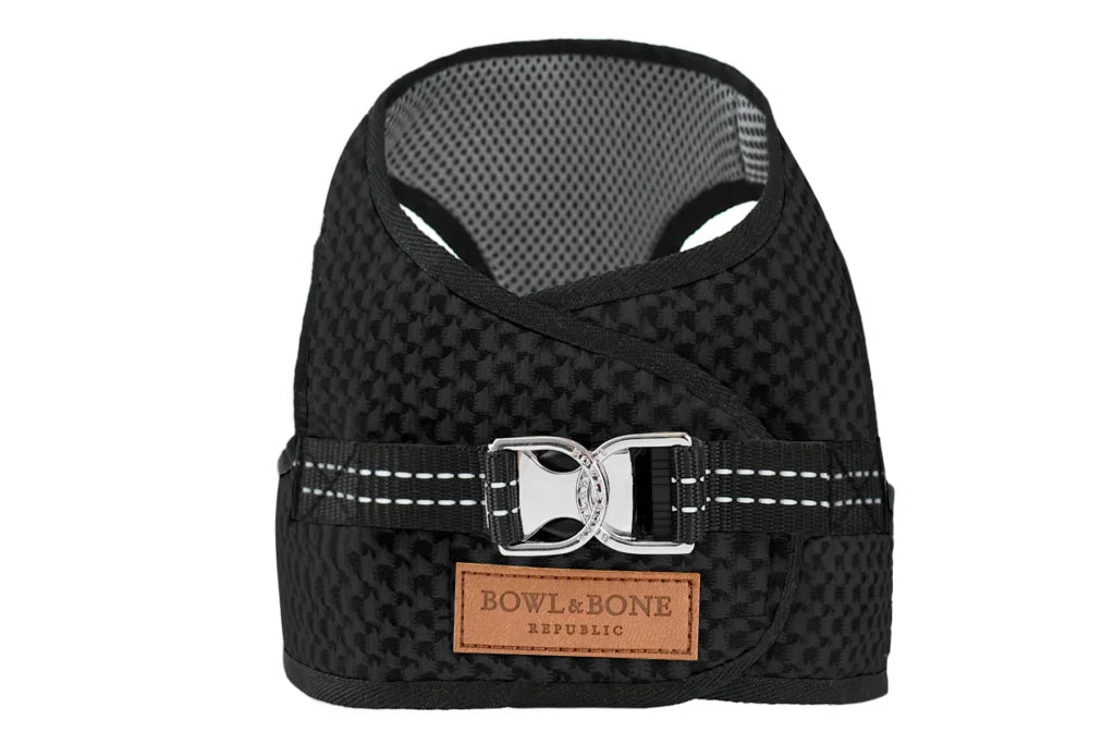 Bowl and Bone Allure Dog Harness Black