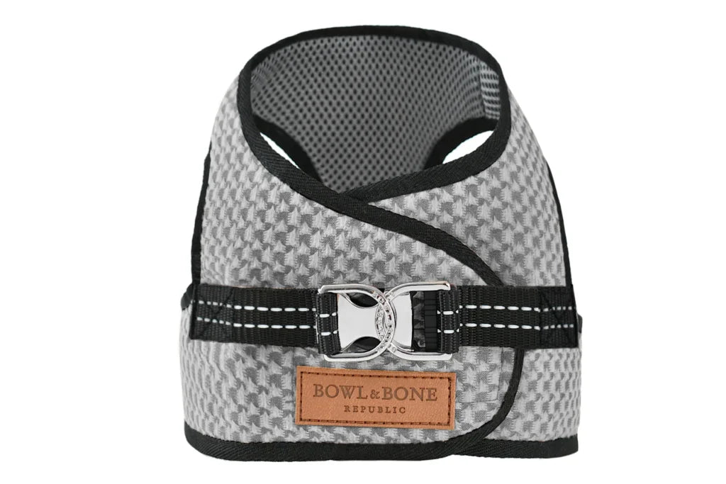 Bowl and Bone Allure Dog Harness Grey