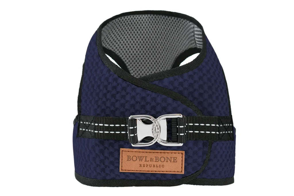 Bowl and Bone Allure Dog Harness Navy