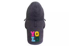 Bowl and Bone Love Graphite Dog Hoodie