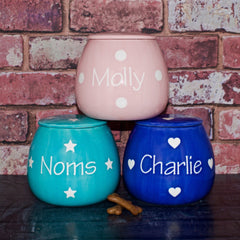 Personalised Ceramic Polka Dots Treat Jars