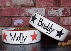 Personalised Dog Bowls In Star Design | Crazy Fur You