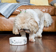 Personalised Seagull Stamp Dog Bowls | Personalised Dog Bowls