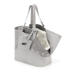 Elva Grey Elegant Dog Carrier & Handbag by Labbvenn