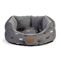 FatFace Marching Dogs Deluxe Slumber Dog Bed by Danish Design