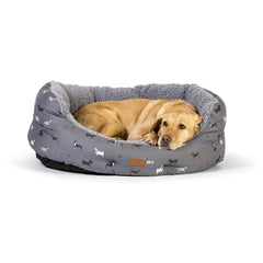 FatFace Marching Dogs Deluxe Slumber Dog Bed by Danish Design