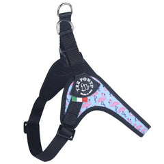 Tre Ponti Easy Fit Flamingo Dog Harness with Adjustable Girth