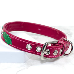 Holly Berry Festive Swarovski Dog Collar