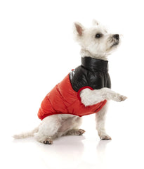 FuzzYard Harlem Puffer Dog Jacket - Red