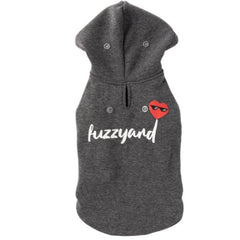 FuzzYard Heartbreaker Dog Hoodie - Grey