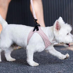 FuzzYard Life Step-In Dog Harness In Soft Blush Pink
