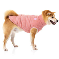 FuzzYard Mosman Corduroy Puffer Dog Jacket - Pink