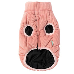 FuzzYard Mosman Corduroy Puffer Dog Jacket - Pink