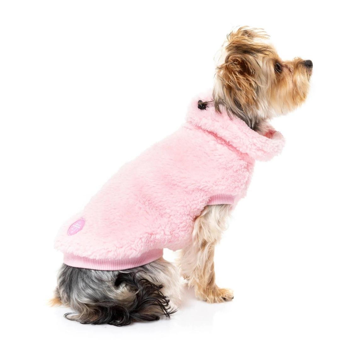 FuzzYard Turtle Teddy Dog Sweater - Pink