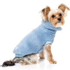 FuzzYard Turtle Teddy Dog Sweater - Washed Blue