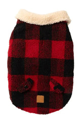 FuzzYard Lumberjack 25 Dog Jacket - Red