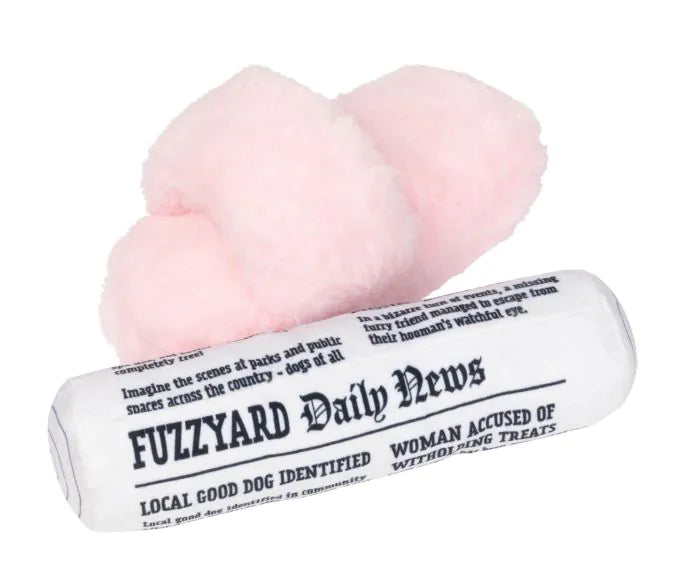 Fetch My Slippers & Paper 2 Pack Dog Toys