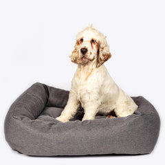Grey Anti-Bacterial Snuggle Dog Bed by Danish Design