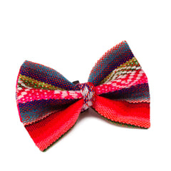 Inca Orange Dog Bow Tie by Hiro And Wolf