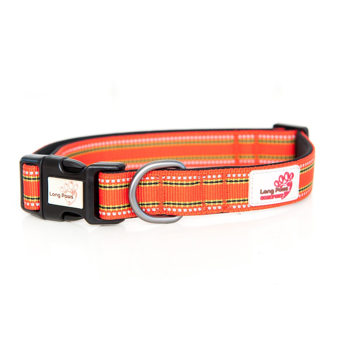 Orange Comfort Collection Padded Dog Collar