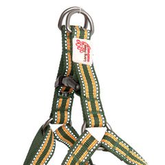 Green Padded Reflective Dog Harness | Long Paws