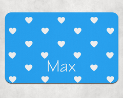 Personalised Pet Bowl Mat Love Pop Design