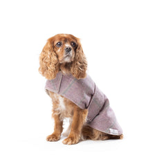 Minkeys Tweed Sasha Rose Pink Tweed Dog Coat