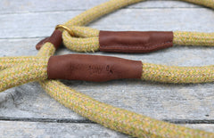 Mustard Tweed 100% British Wool Dog Slip Lead