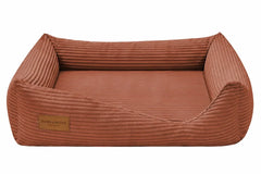 Orthopaedic Corduroy Dog Bed DECO – Brick