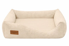 Orthopaedic Corduroy Dog Bed DECO – Cream