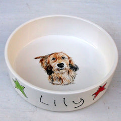 Personalised Ceramic Dog Bowls Large | Chelsea Dogs
