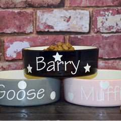 Personalised Ceramic Solids Dog Bowls