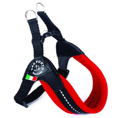 Tre Ponte Easy Fit Red Mesh Dog Harness with Adjustable Girth