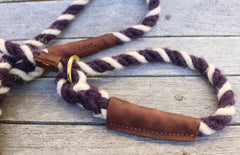 Posh Purple 100% British Wool Dog Slip Lead