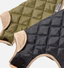 Showerproof Quilted Dog Coat Green by Danish Design