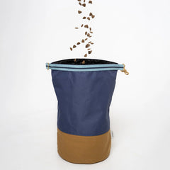 Roll-Top Kibble Travel Bag - Navy