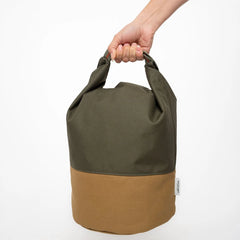 Roll-Top Kibble Travel Bag - Olive
