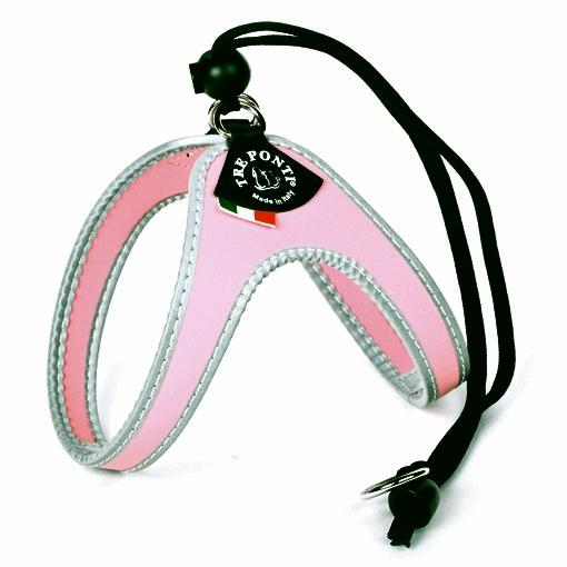 Tre Ponti Easy Fit Liberta Pink Puppy Harness with No Escape Adjustable Closure