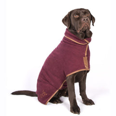 Ruff And Tumble Country Collection Dog Drying Coat Burgundy