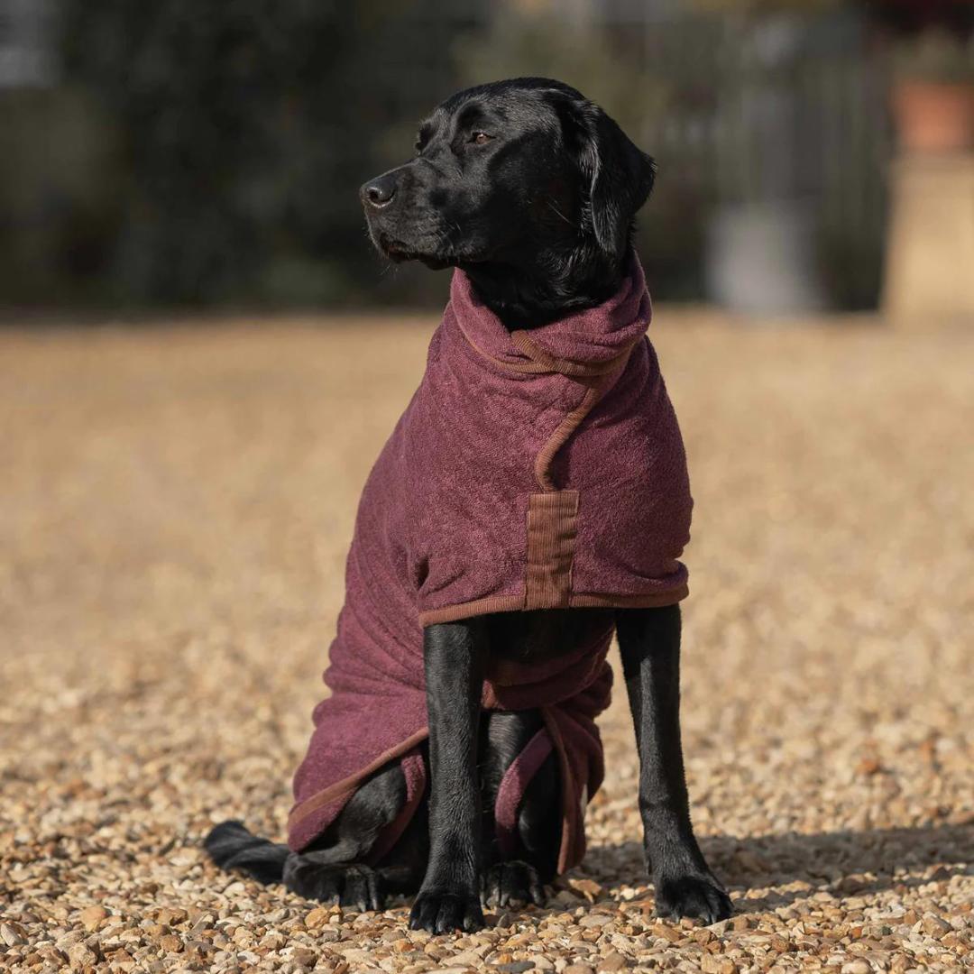 Ruff And Tumble Country Collection Dog Drying Coat Burgundy