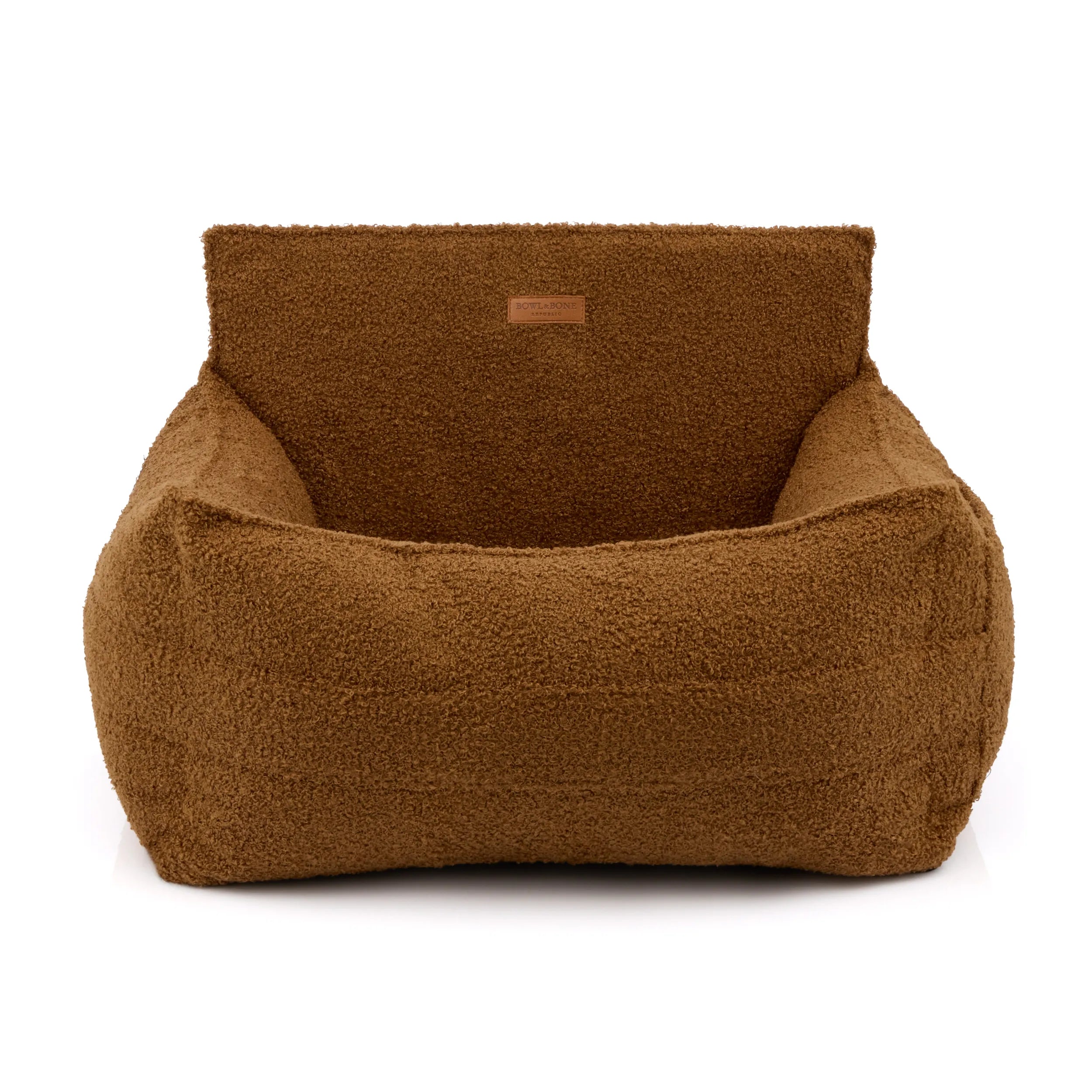 Harmony Boucle Dog Car Seat In Brown