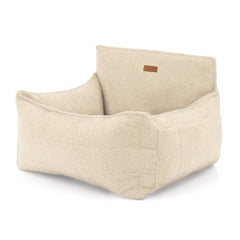 Harmony Boucle Dog Car Seat In Cream