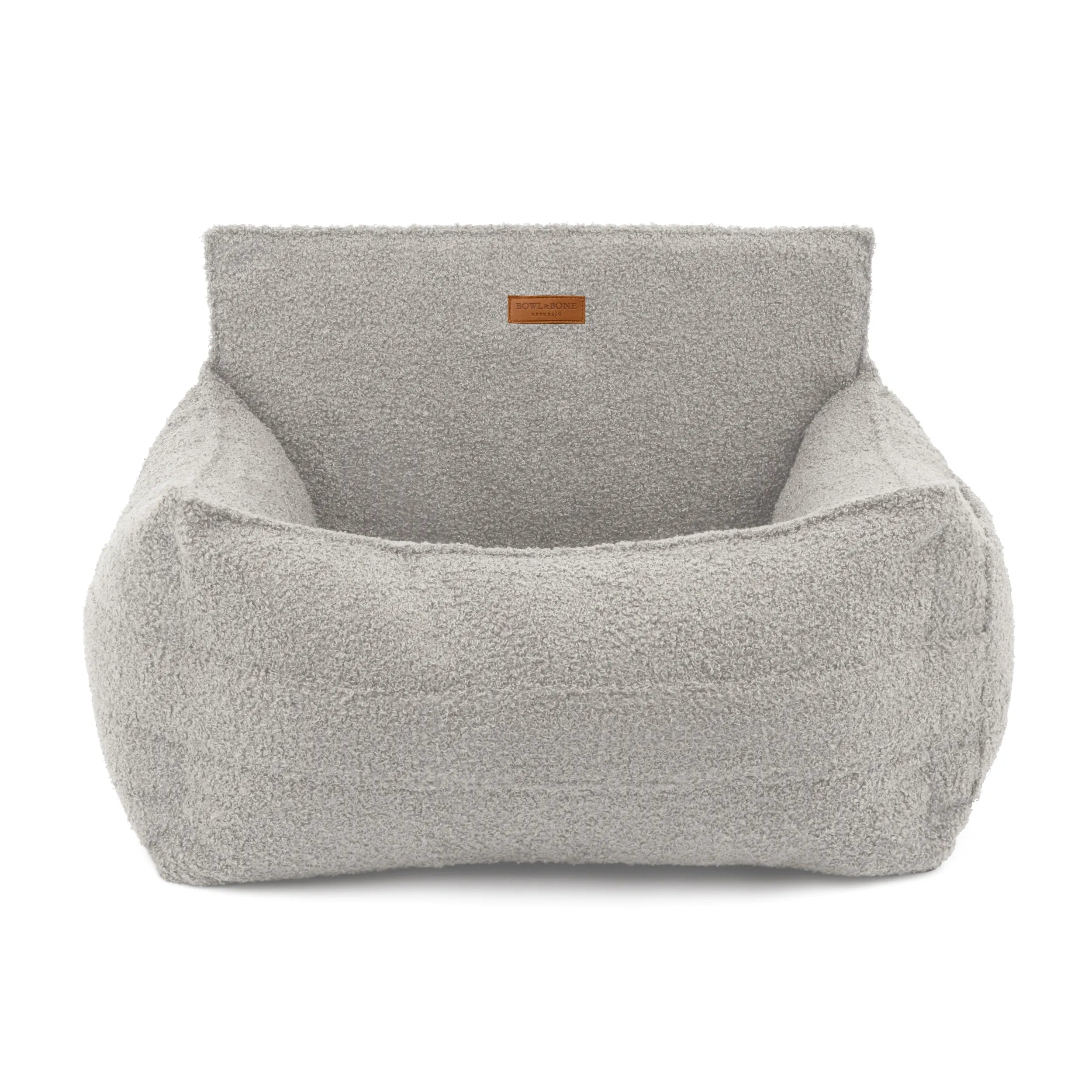 Harmony Boucle Dog Car Seat In Grey