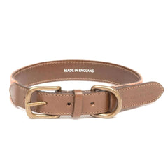 Sandstone Tweed & Leather Dog Collar | Mutts & Hounds