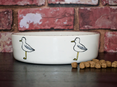 Personalised Seagull Stamp Dog Bowls | Personalised Dog Bowls