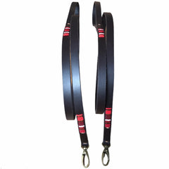 Luxury Partially Beaded Masai Dog Leads Red
