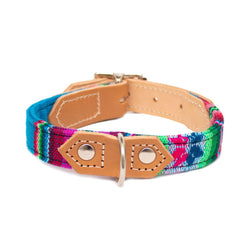 Hiro And Wolf Blue Inca Dog Collar