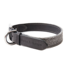 Mutts and Hounds Stoneham Tweed Dog Collar and Lead Set