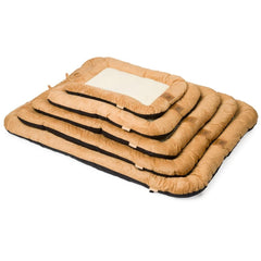 Tan Faux Sheepskin Crate Mat by House of Paws